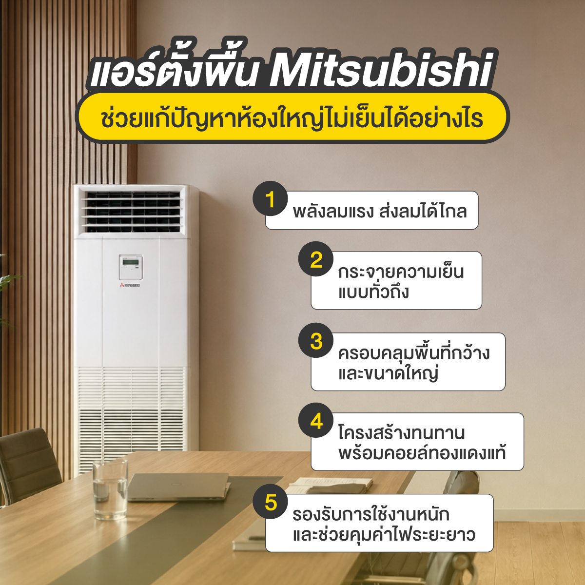 แอร์ตั้งพื้น mitsubishi